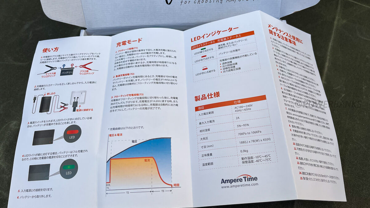 LiTime 14.6V 10A リン酸鉄リチウムバッテリー専用