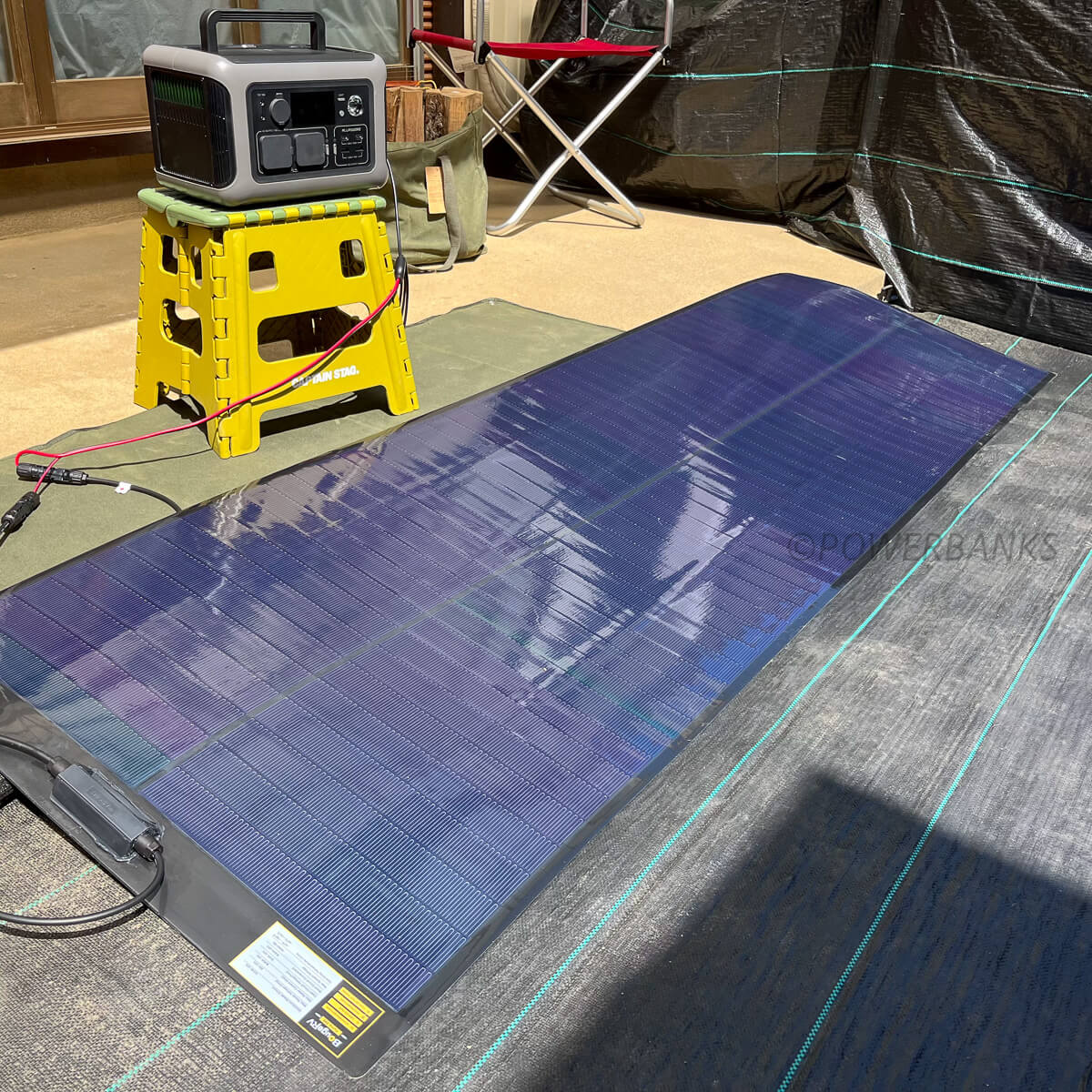 晴天時は185W程度 エコフロー デルタ2などで検証