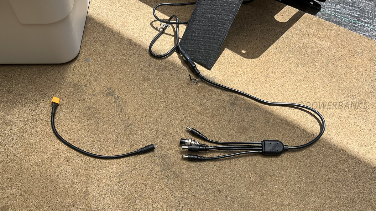 DC出力のソーラーパネルをリバー2に接続