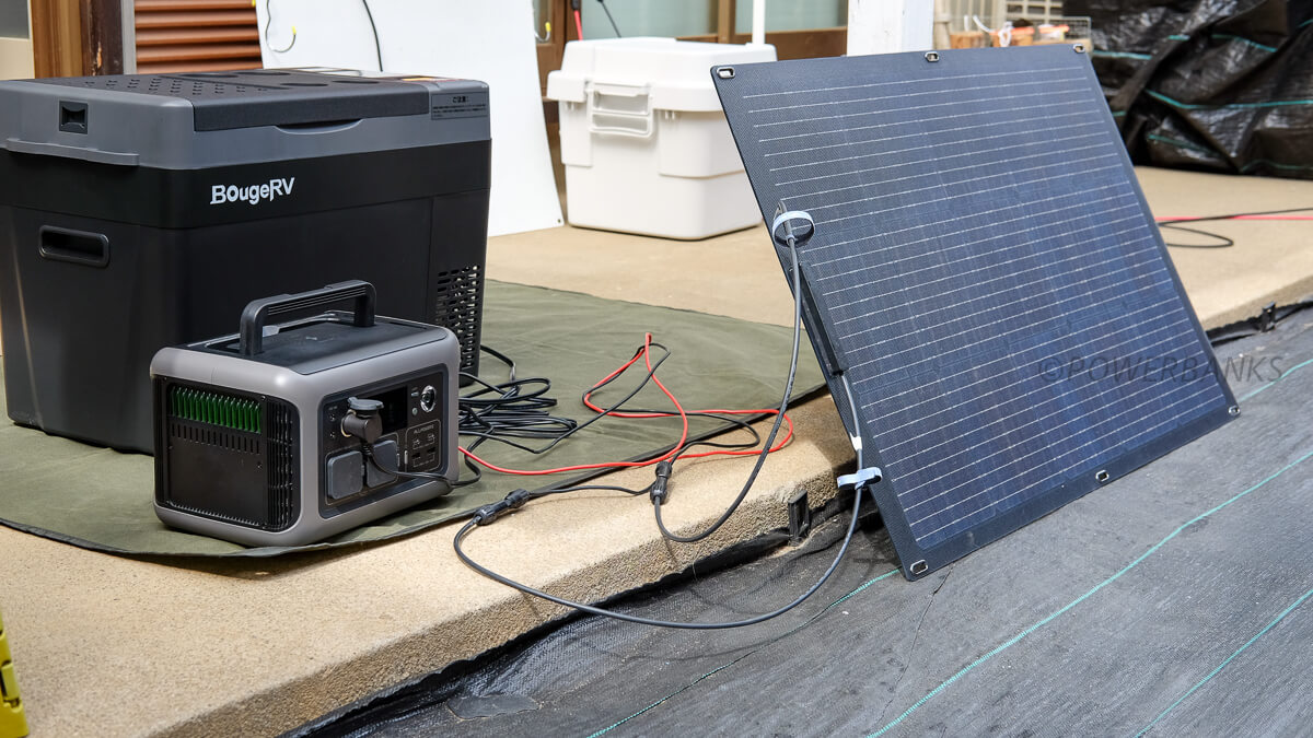 BougeRV 車載冷蔵庫 Large 29L 【CRPRO30】はソーラーパネルで電力を供給できるかな？