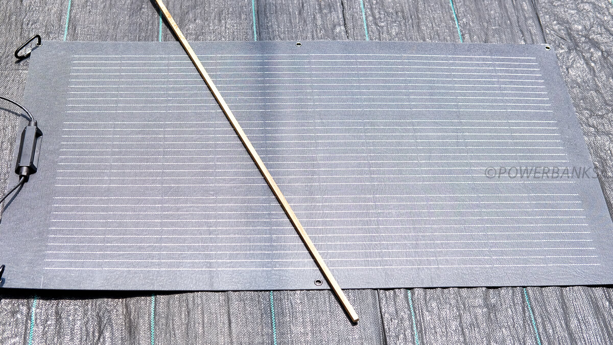 影がある場合の発電量 棒を置いたパターン