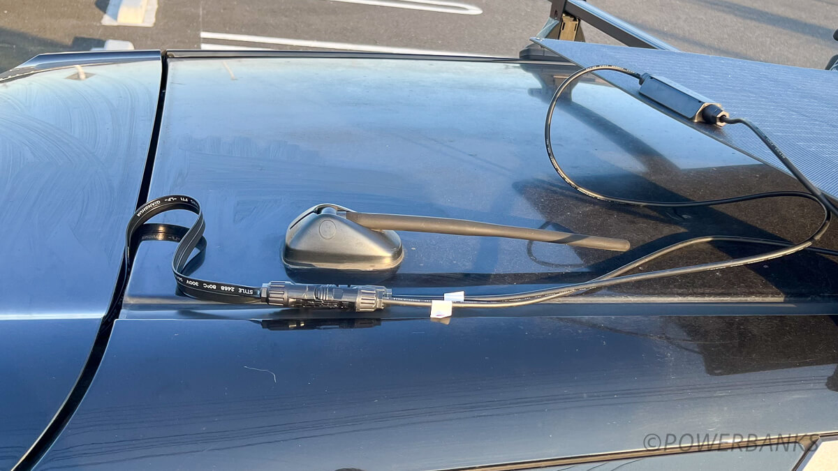 フラットソーラーケーブルで車引き込み