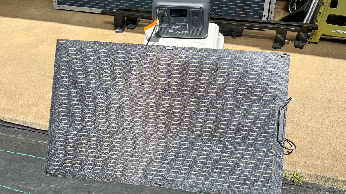 MC4コネクタの100Wソーラーパネルと接続:ALLPOWERS 100W フレキシブルソーラーパネルSF100