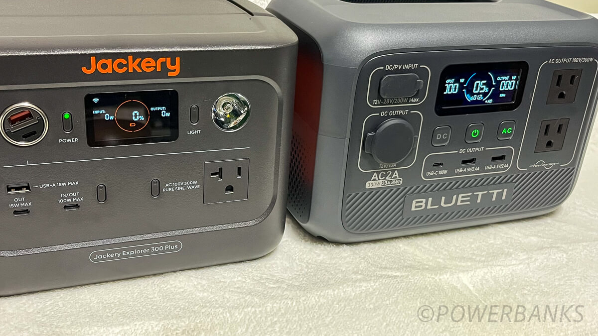 同クラスの他社製品との比較:エコフロー リバー2・Jackery 300Plus