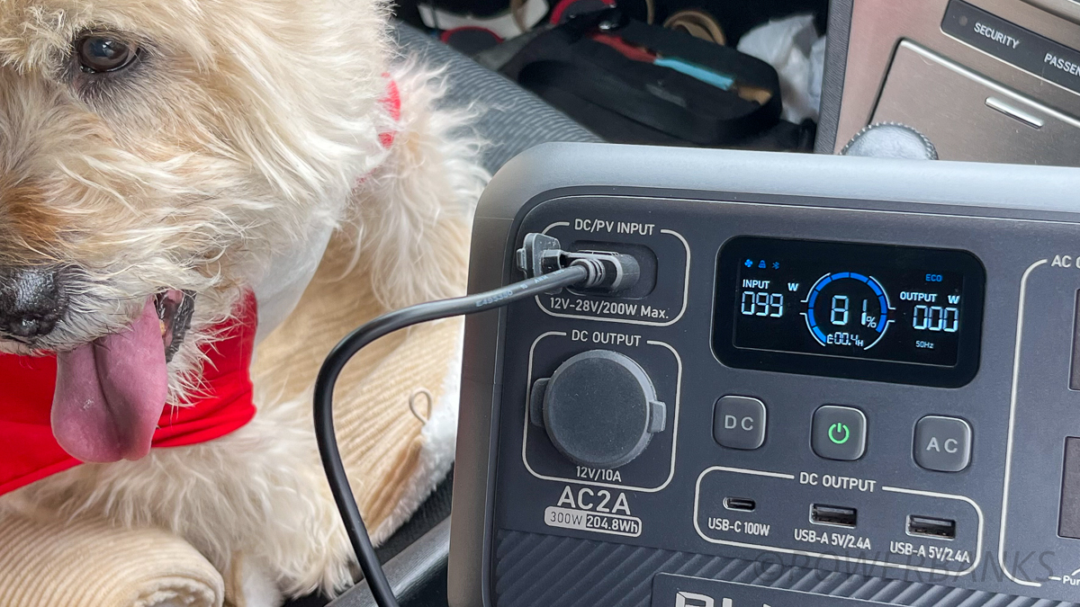 BLUETTI AC2Aの走行充電の方法