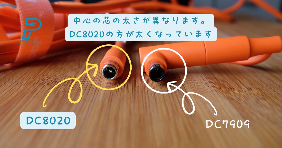 DC8020とDC7909の違いを画像で確認