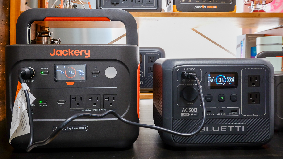 JackeryからBLUETTIへ充電