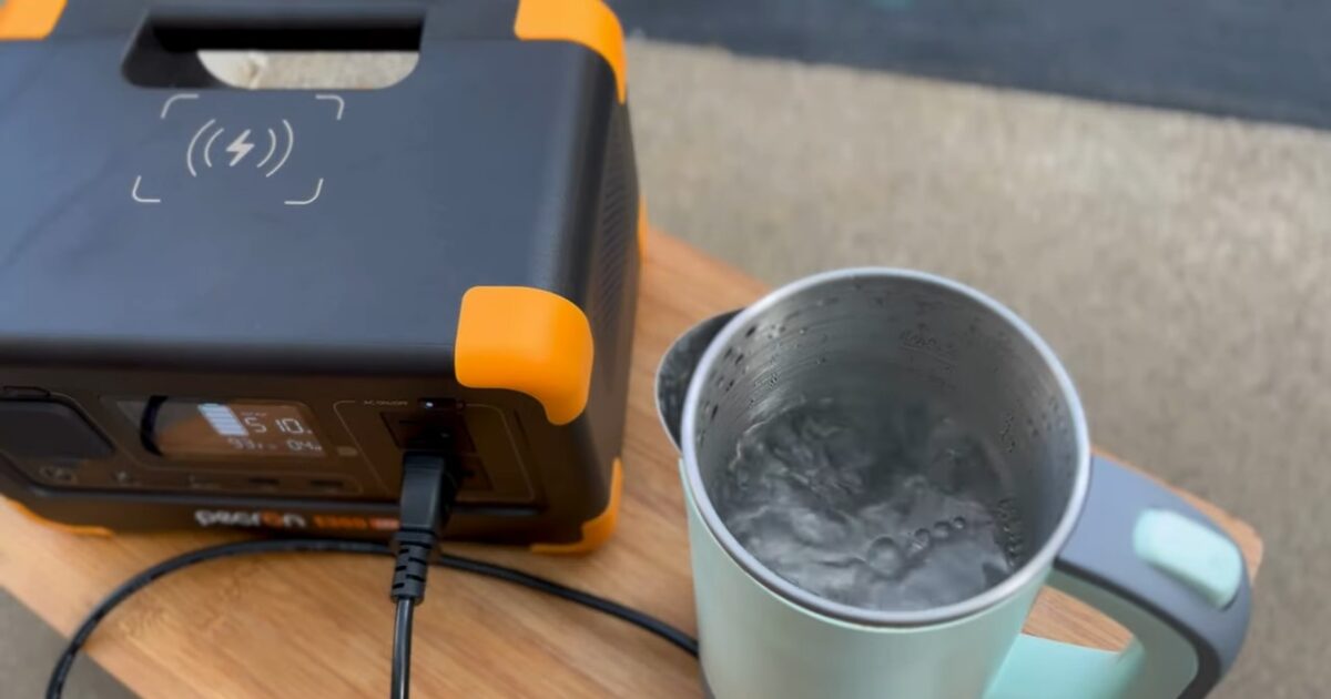 ポータブル電源でお湯を沸かす