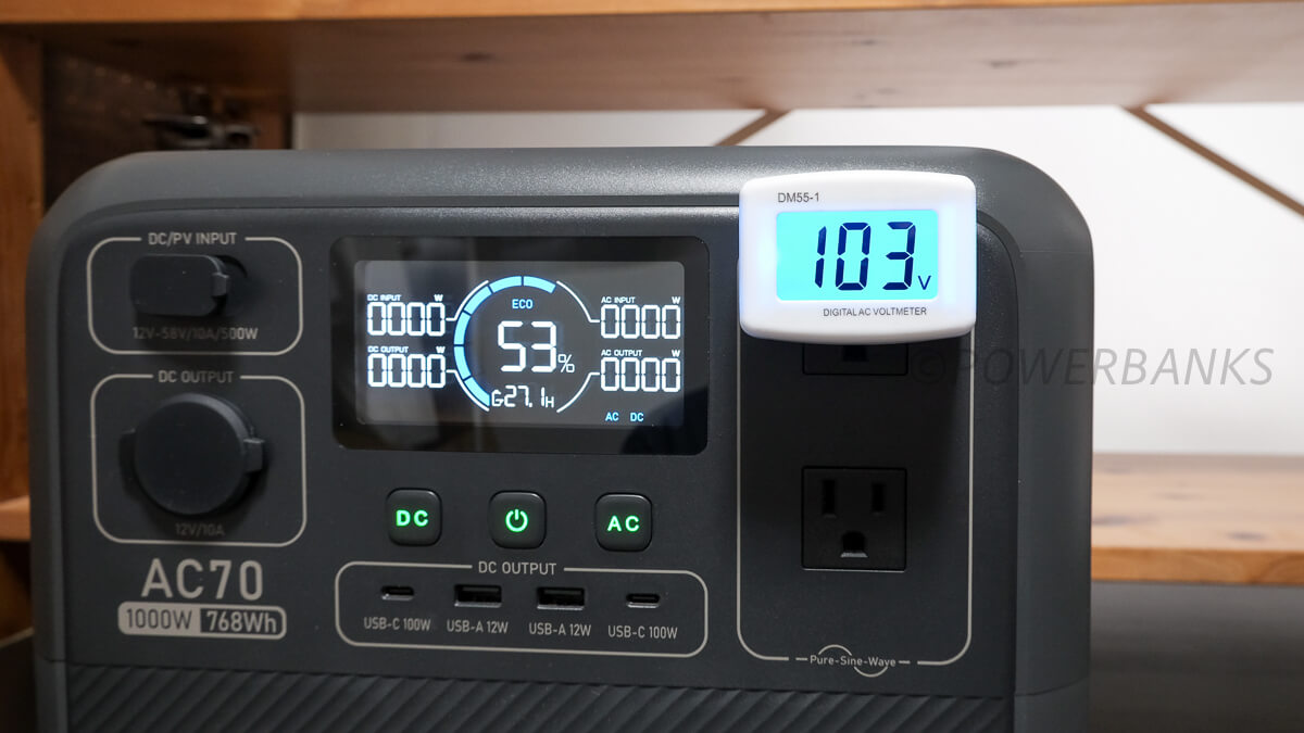 BLUETTI AC70の外観と機能の説明