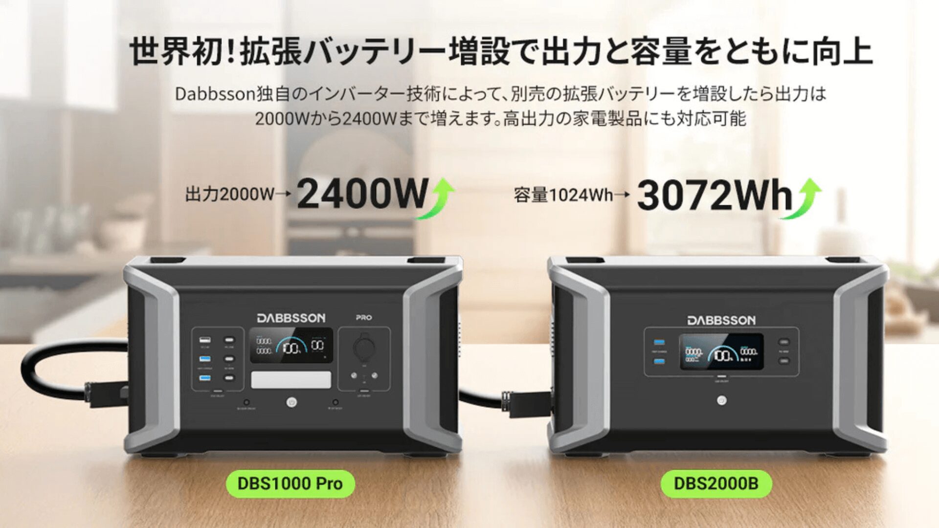Dabbsson DBS1000 Proは拡張性がメリット