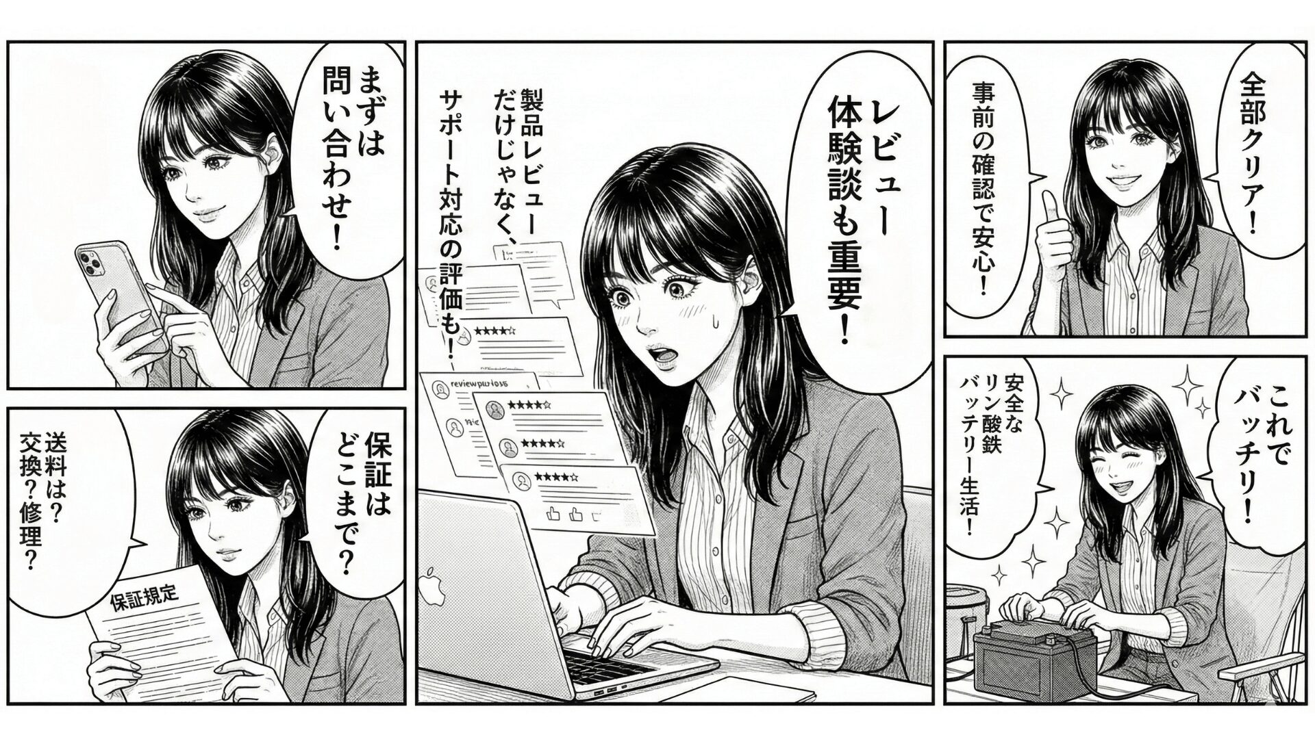 バッテリーを購入前にサポート体制を確認する方法