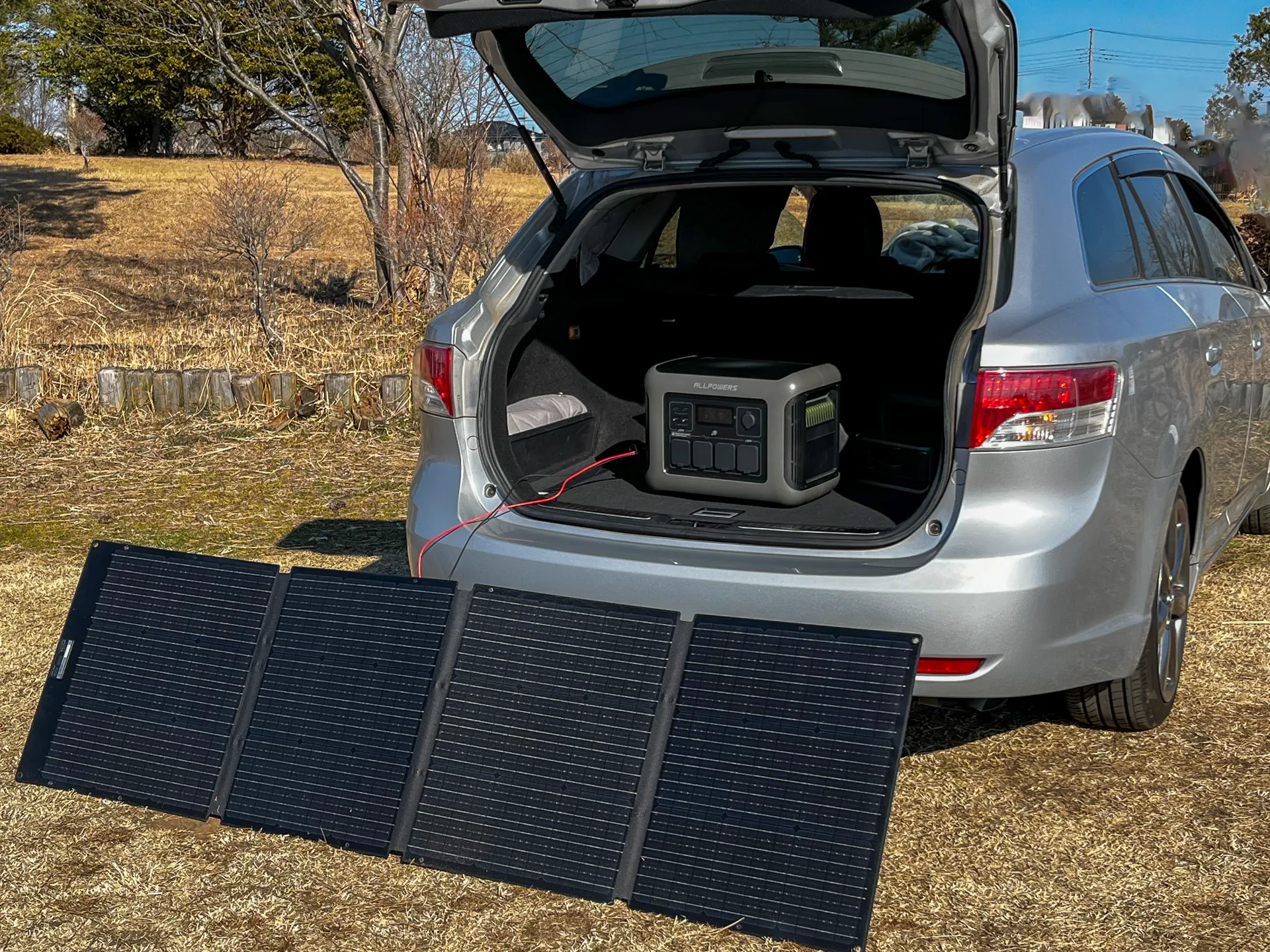 ALLPOWERS 200W ソーラーパネルSE200とR1500 Liteで発電