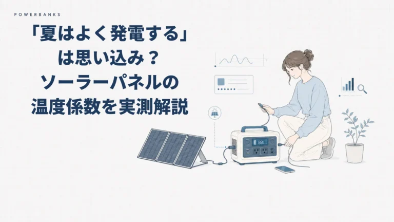 「夏はよく発電する」は思い込み？ソーラーパネルの温度係数を実測解説
