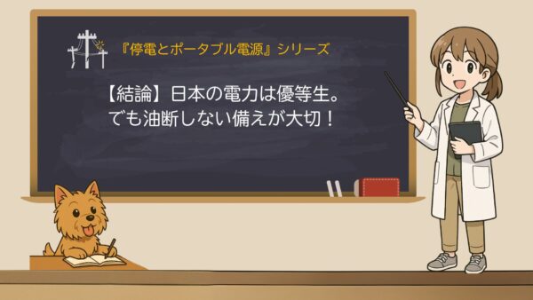 日本の停電は少ない？多い国はどこ？世界の停電時間をくらべてみた！